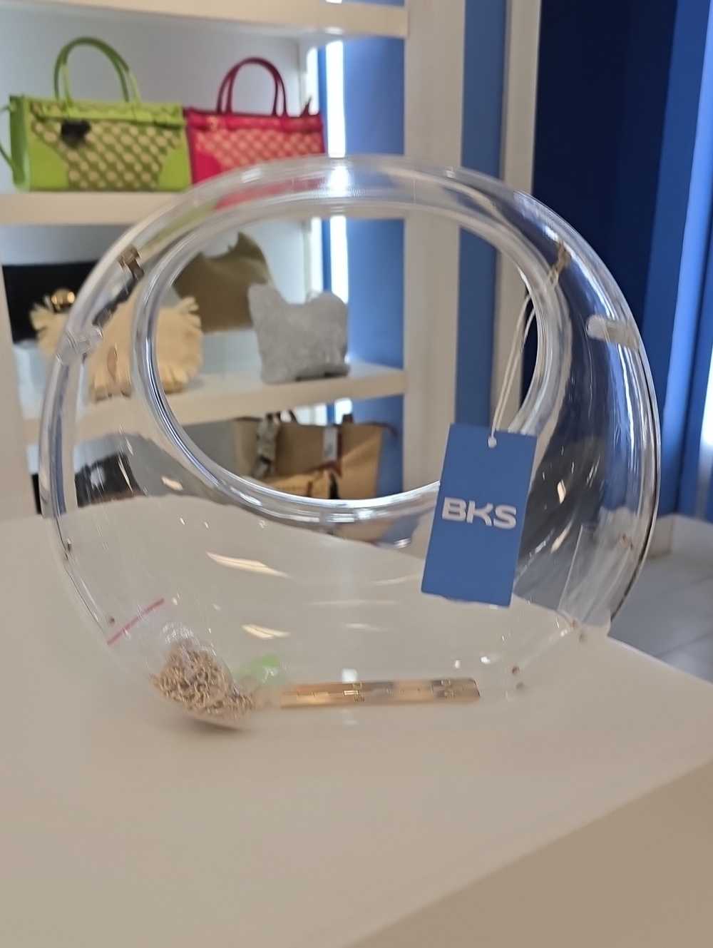 BKS Clear Circular Handbag - Transparent